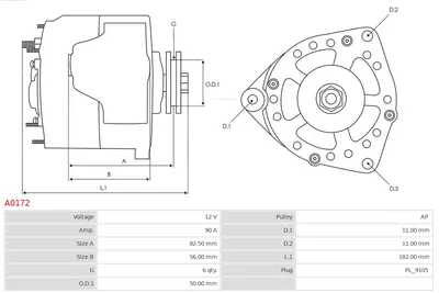 Alternador Mercedes-Benz SL · Mercedes-Benz SPRINTER 2-t Platform/Chassis · Mercedes-Benz VITO Bus