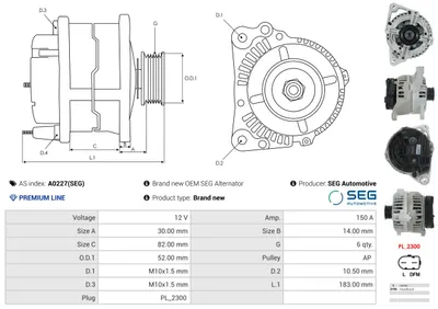 Alternador Porsche BOXSTER · Porsche 911 · Porsche 911 Convertible