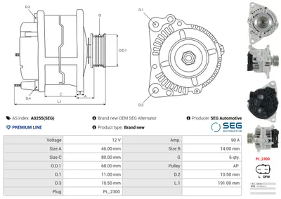 Alternador Renault MASCOTT Van · Renault MASCOTT Platform/Chassis · Renault Trucks MASCOTT Van