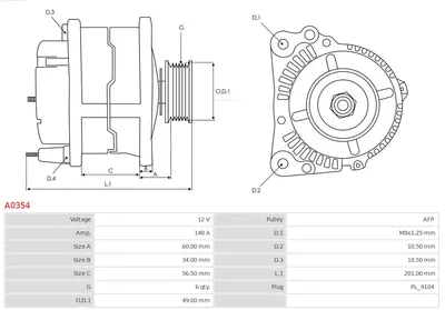 Alternador Saab 9-5 · Saab 9-5 Estate