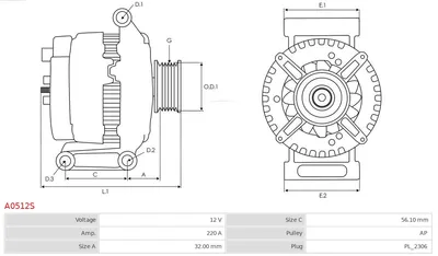 Alternador Mercedes-Benz S-CLASS · Mercedes-Benz S-CLASS Coupe