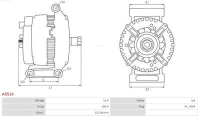 Alternador AS-PL A0514