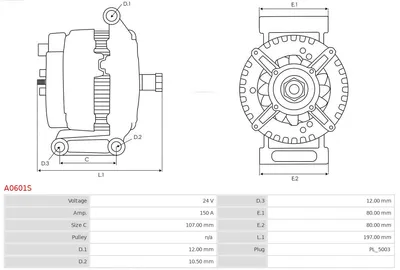 Alternador AS-PL A0601S