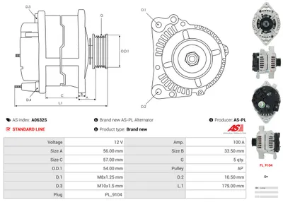 Alternador Opel COMBO Box Body/MPV · Opel CORSA A Hatchback · Opel CORSA B