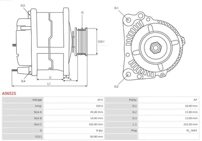 Alternador AS-PL A0652S