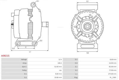 Alternador Volvo V40 Estate · Volvo S80 I · Volvo V70 II