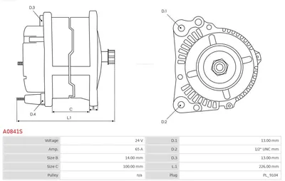 Alternador AS-PL A0841S