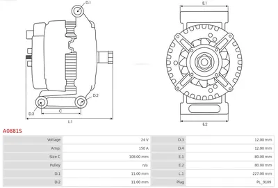Alternador AS-PL A0881S