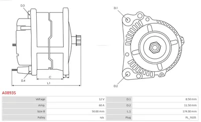 Alternador AS-PL A0893S