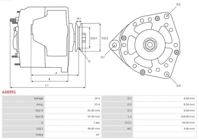 Alternador AS-PL A0895S