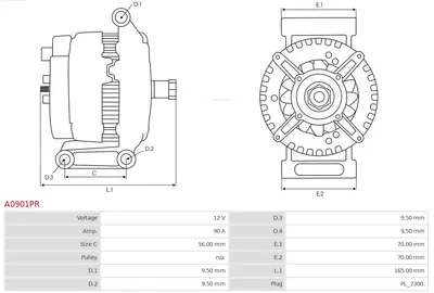 Alternador AS-PL A0901PR
