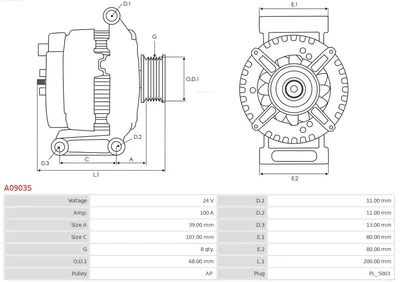 Alternador AS-PL A0903S