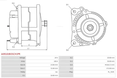 Alternador Toyota LAND CRUISER