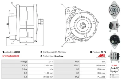 Alternador AS-PL A0975S