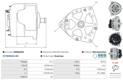 Alternador AS-PL A0985(SEG)