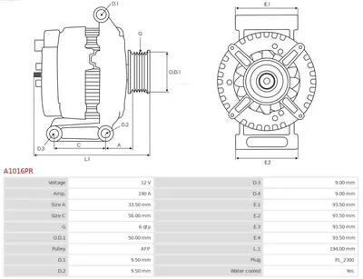 Alternador Mercedes-Benz E-CLASS · Mercedes-Benz E-CLASS T-Model · Mercedes-Benz M-CLASS