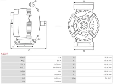 Alternador AS-PL A1035