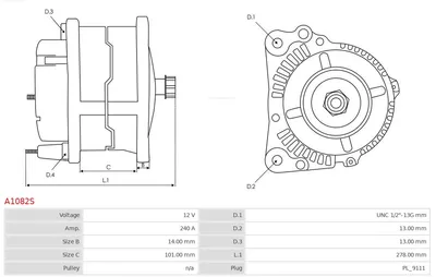 Alternador AS-PL A1082S