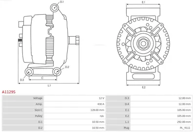 Alternador AS-PL A1129S