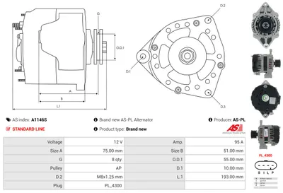 Alternador AS-PL A1146S