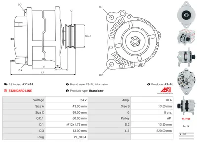 Alternador AS-PL A1149S