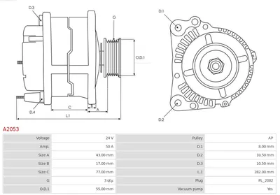 Alternador AS-PL A2053