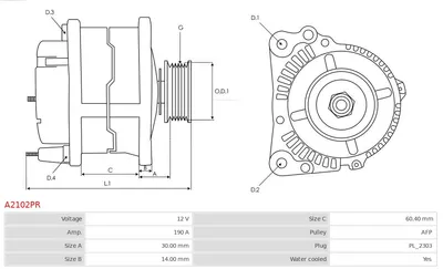 Alternador Audi A8 D3 · Audi Q7 · Vw PHAETON
