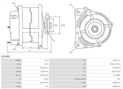 Alternador Isuzu D-MAX I