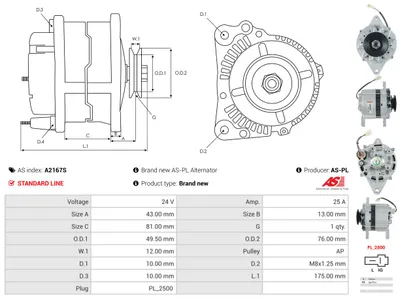 Alternador AS-PL A2167S