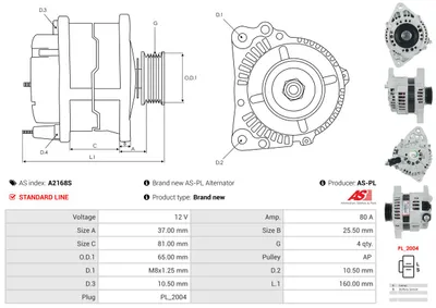 Alternador AS-PL A2168S