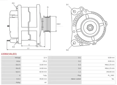 Alternador Renault ESPACE IV · Renault MEGANE II · Renault SCÉNIC II