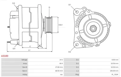 Alternador AS-PL A3100