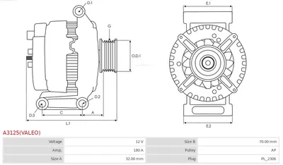 Alternador Mercedes-Benz C-CLASS · Mercedes-Benz C-CLASS T-Model · Mercedes-Benz GLK-CLASS