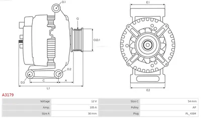 Alternador AS-PL A3179