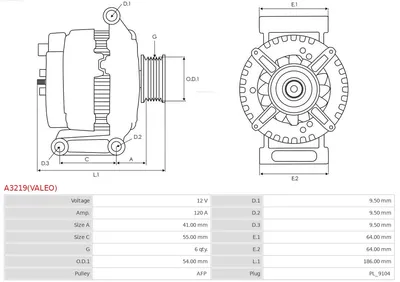 Alternador Alfa Romeo MITO · Citroën NEMO Box Body/MPV · Citroën NEMO MPV