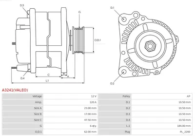 Alternador Hyundai XG · Hyundai EQUUS / CENTENNIAL · Hyundai XG Saloon