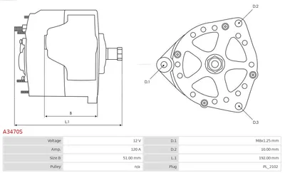 Alternador AS-PL A3470S