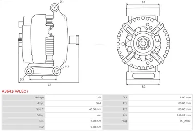 Alternador Renault LAGUNA I · Renault LAGUNA I Grandtour · Renault MEGANE I
