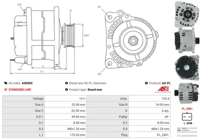Alternador Nissan INTERSTAR Bus · Nissan INTERSTAR Van · Nissan PRIMASTAR Bus