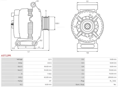 Alternador Audi Q7