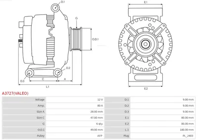 Alternador Citroën C4 Coupe · Citroën C4 I · Citroën BERLINGO MULTISPACE