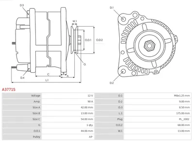 Alternador AS-PL A3771S