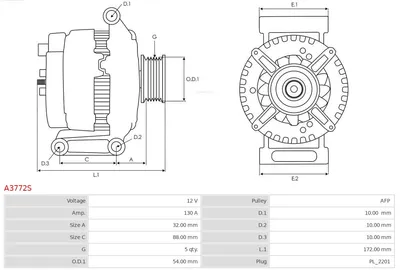 Alternador AS-PL A3772S