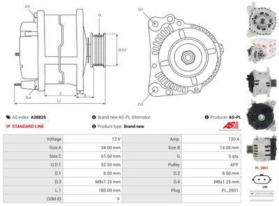 Alternador Renault MEGANE IV Hatchback
