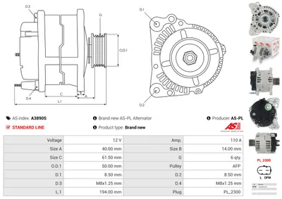Alternador Vw AMAROK · Vw AMAROK Platform/Chassis