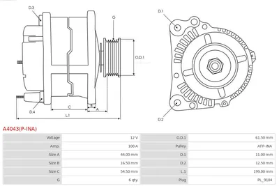 Alternador Alfa Romeo 145 · Alfa Romeo 155 · Alfa Romeo 146