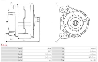 Alternador Alfa Romeo 145 · Alfa Romeo 155 · Alfa Romeo 33