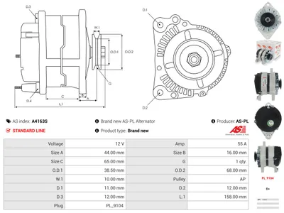 Alternador Citroën C25 Platform/Chassis · Fiat REGATA · Fiat REGATA Weekend