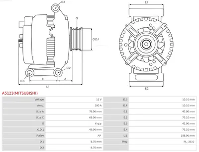 Alternador Mazda 3 · Mazda 3 Saloon