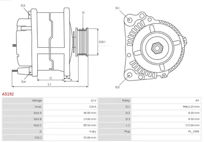 Alternador Subaru OUTBACK · Subaru LEGACY IV · Subaru LEGACY IV Estate